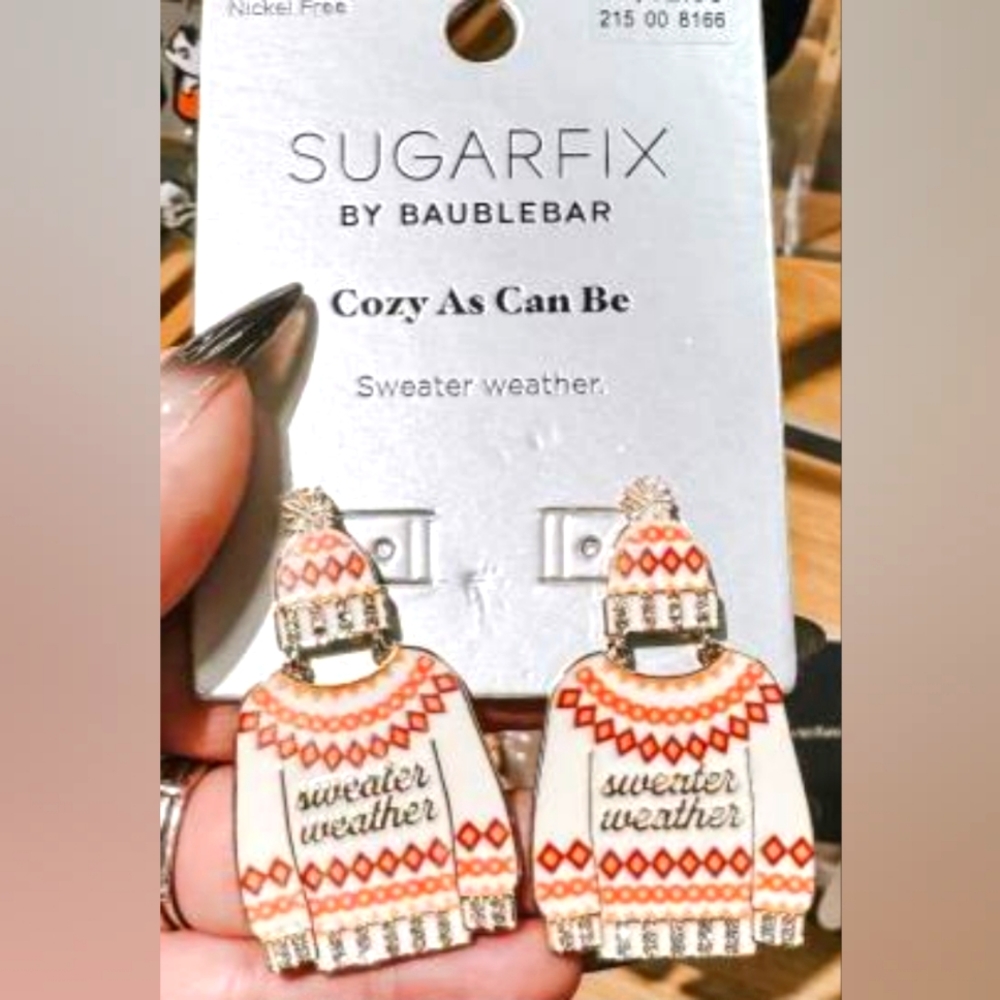 Target SUGARFIX sweater earrings NWT